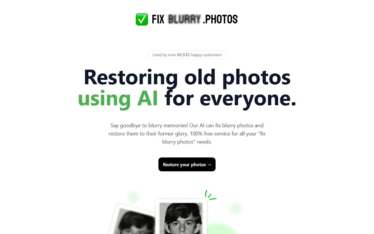 Captura de Fixblurry.photos
