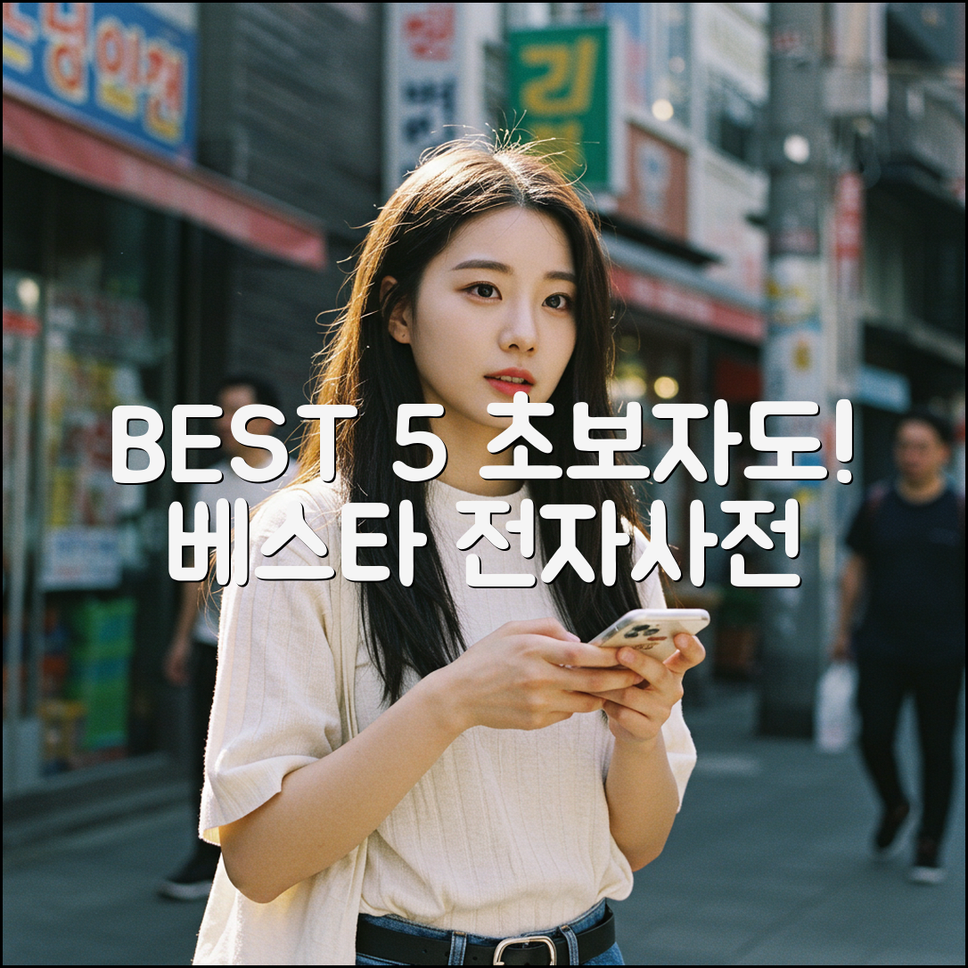 초보자도 쉽게! 베스타전자사전 추천 BEST 5