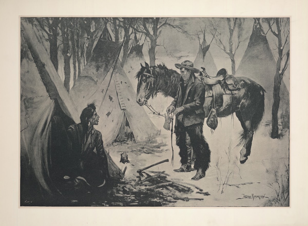 On the Cattle RangeWhats the Show for a Christmas Dinner Chief 1890