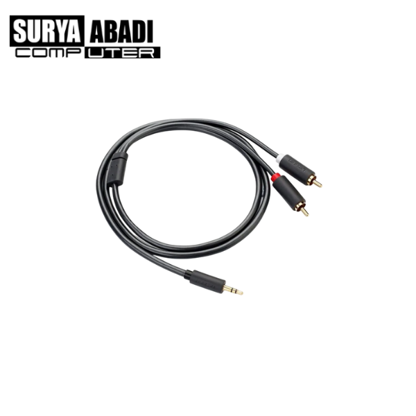 KABEL UGREEN RCA 2 TO AUDIO 1MM