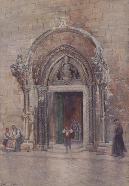 Eingang zum Dom von Curzola 1911