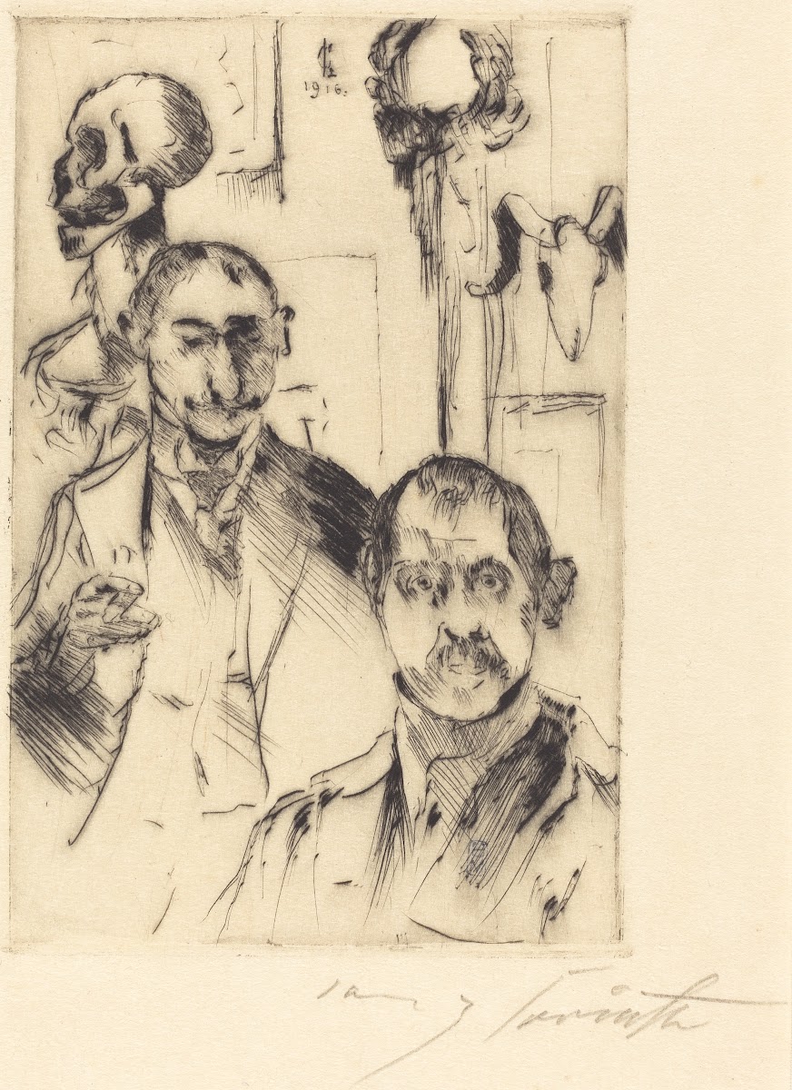 Double Portrait with Skeleton Doppelbildnis mit Skelett 1916
