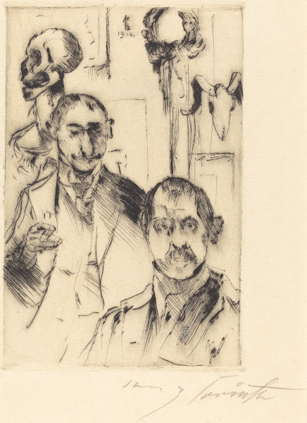 Double Portrait with Skeleton Doppelbildnis mit Skelett 1916
