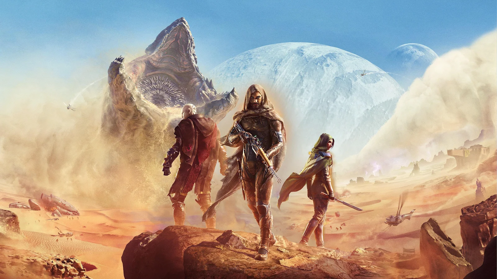Dune Awakening Warriors On Arrakis - Digital Concept Art 4K Wallpaper (3840x2160)