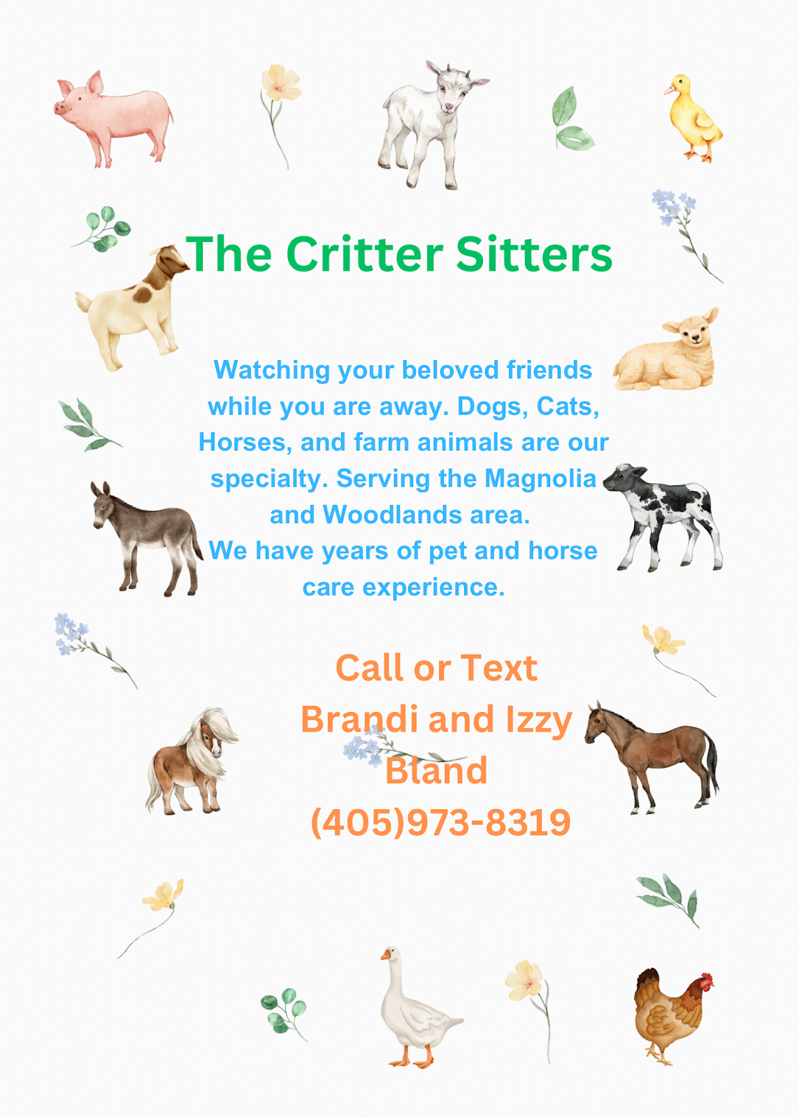 The Critter Sitters logo