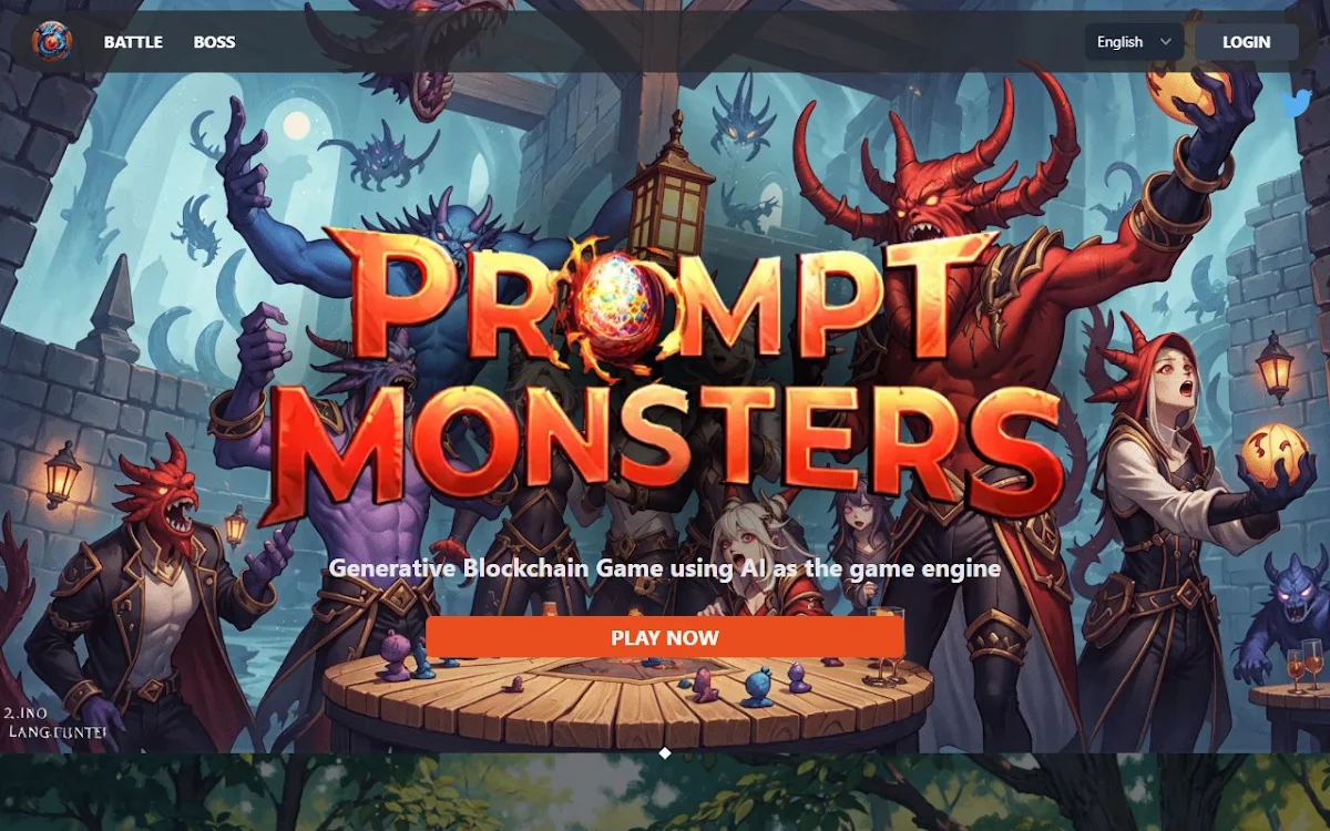 Captura de Generative game "Prompt Monsters"