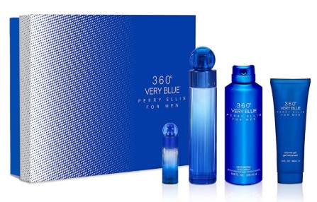 ESTUCHE PERRY ELLIS 360 VERY BLUE HOMBRE 4PZS 100ML EDT + 7.5ML + DESODORANTE + AFTER SHAVE