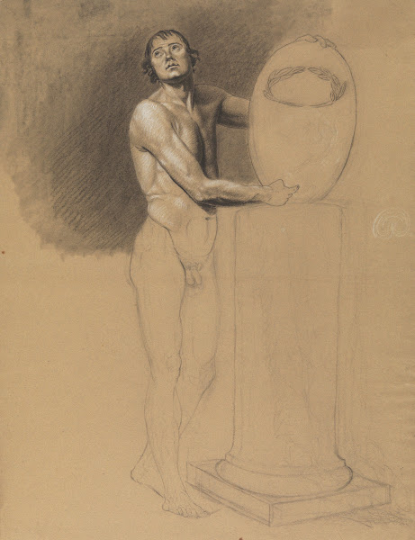 Standing male nude 19th century