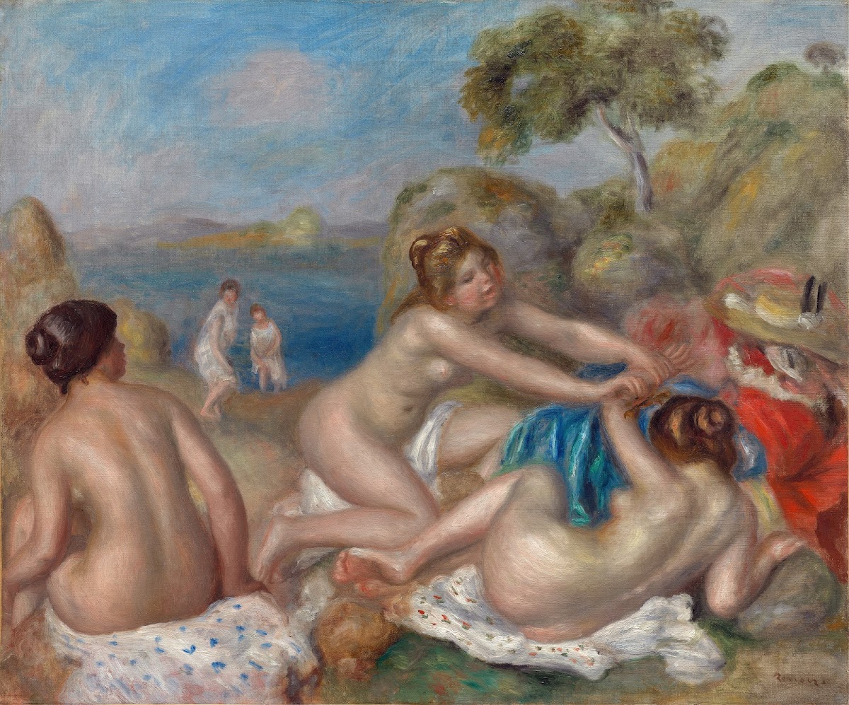 Bathers Playing with a Crab c 1897