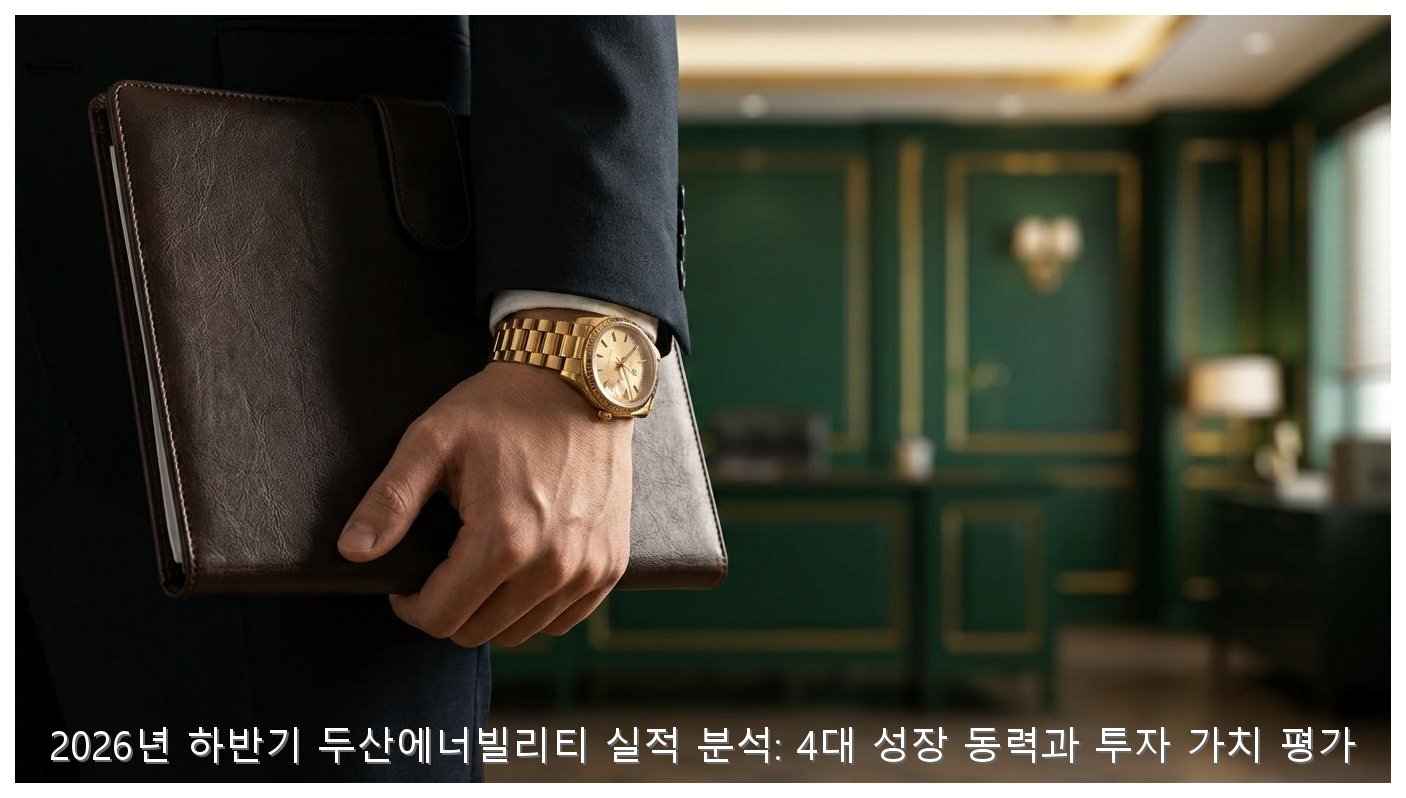 2026년 하반기 두산에너빌리티 실적 분석: 4대 성장 동력과 투자 가치 평가 핵심 안내 및 분석 인포그래픽 (2)