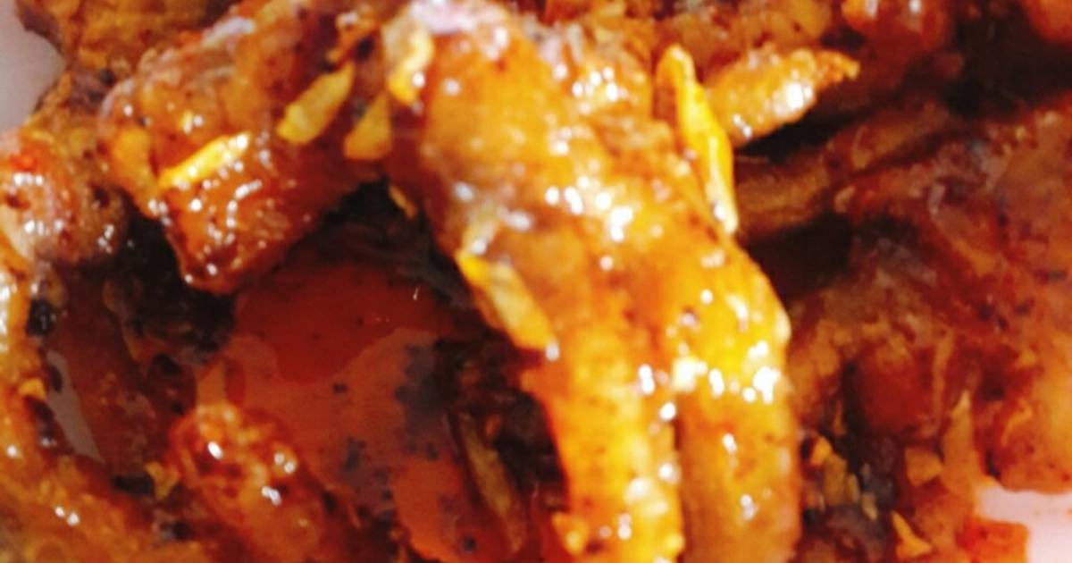 Chân gà chiên giòn sauce tỏi ớt