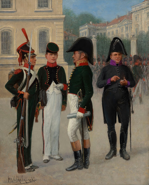 Artillery And Engineering Elementary School A Military Student And A Professor A