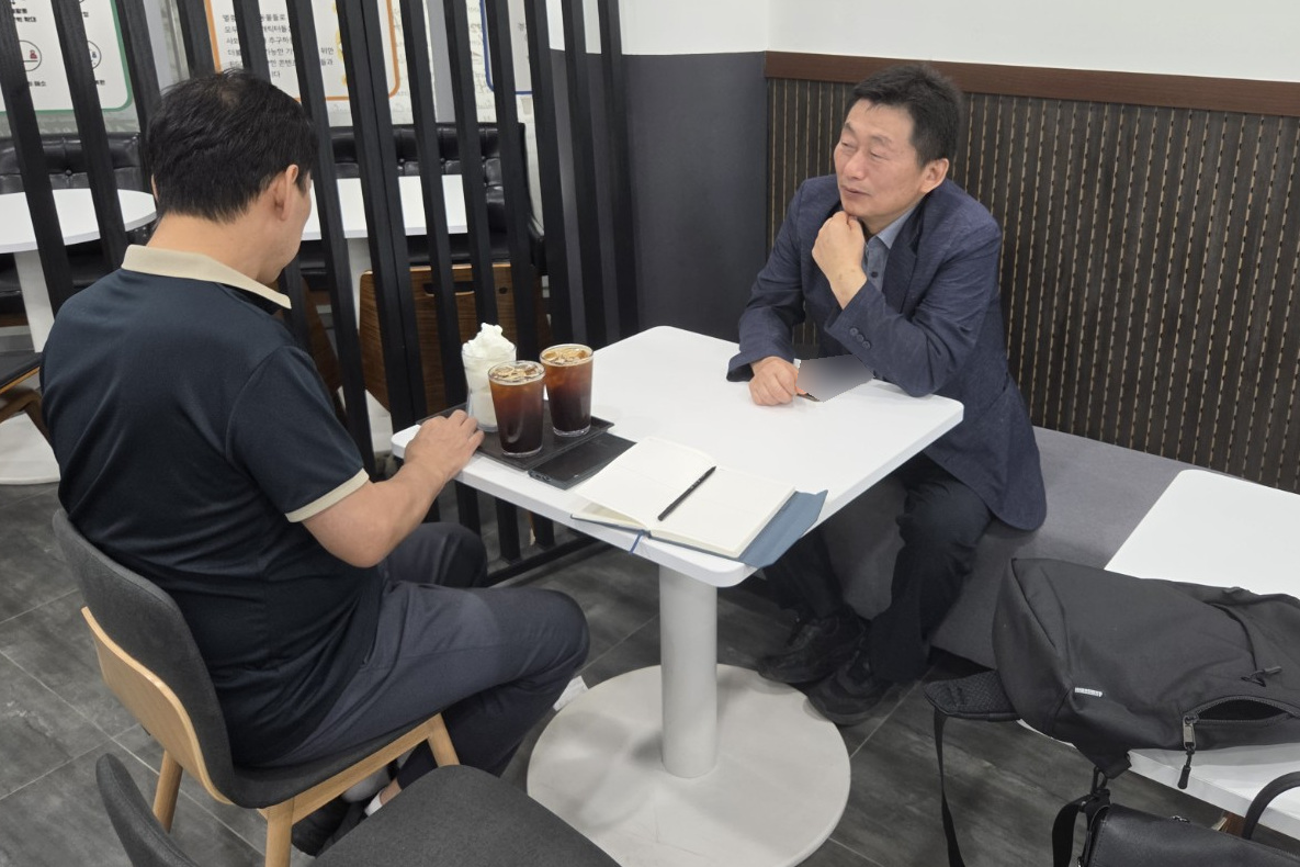 의정부포스트와 인터뷰하는 임근재 대표.