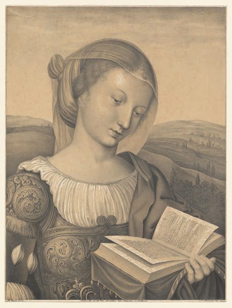 Saint Catherine with a book 1823