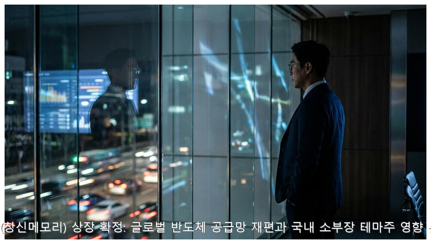 중국 CXMT(창신메모리) 상장 확정: 글로벌 반도체 공급망 재편과 국내 소부장 테마주 영향 분석 가이드 핵심 안내 및 분석 인포그래픽 (6)