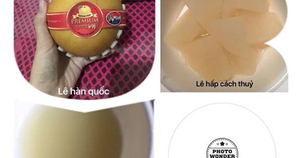 Lê hấp cách thuỷ