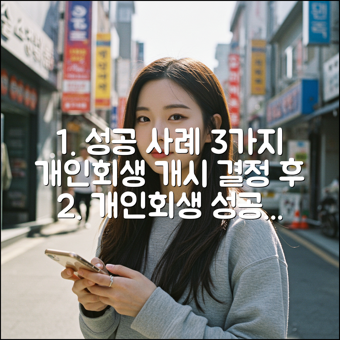 개인회생 개시결정 후 고객 만족 3가지 성공 사례