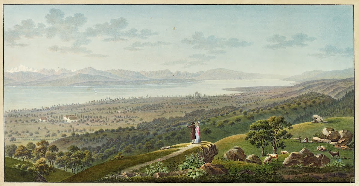 Vue genérale du Lac de Geneve