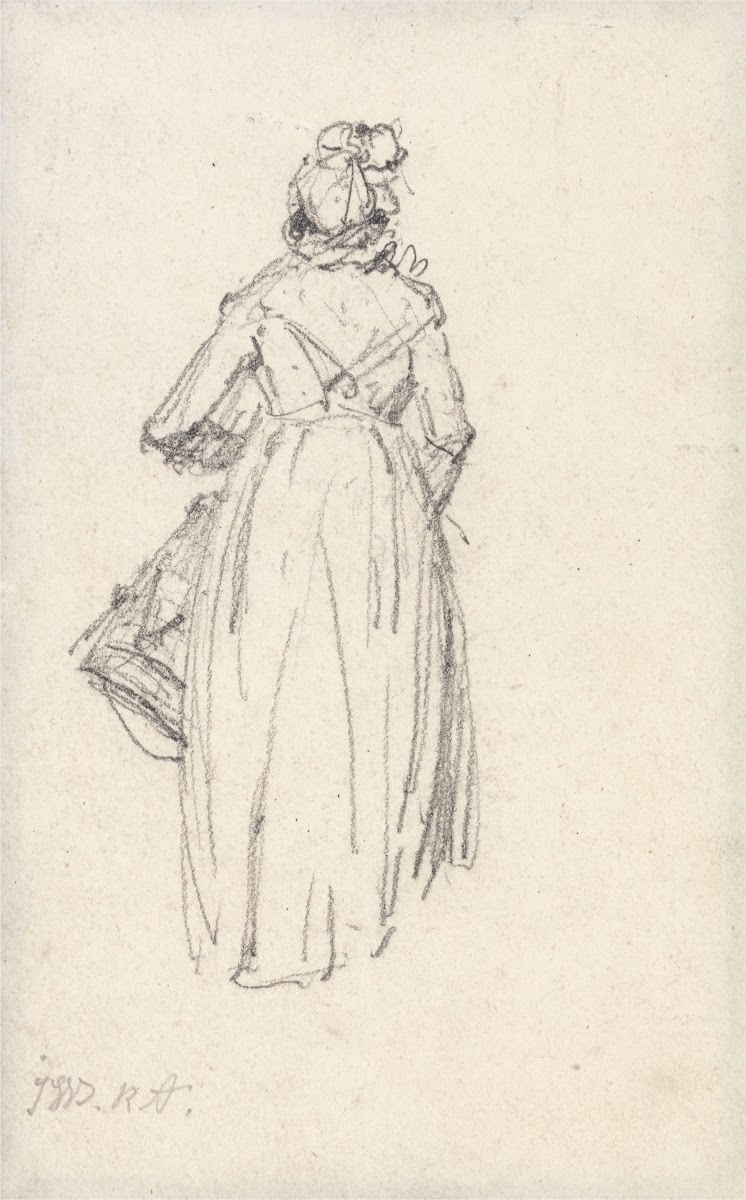 Woman Standing Seen from the Back