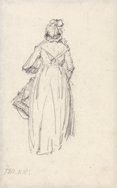 Woman Standing Seen from the Back