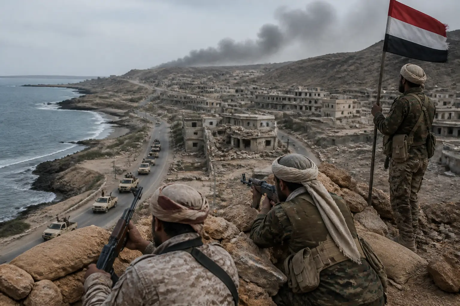 Editorial image for Yemen conflict intensifies as Houthis fight for Red Sea coastal heights