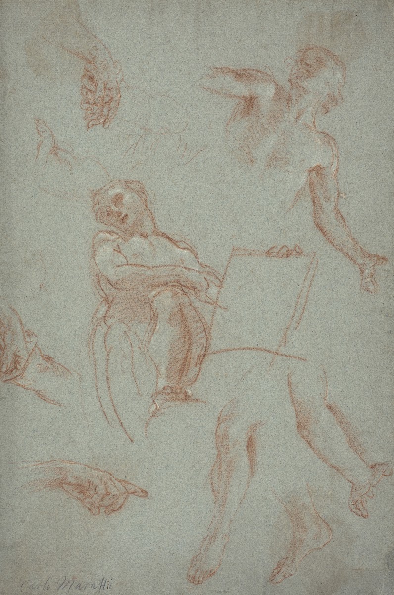 Sheet of Studies with Figures Hands and Feet