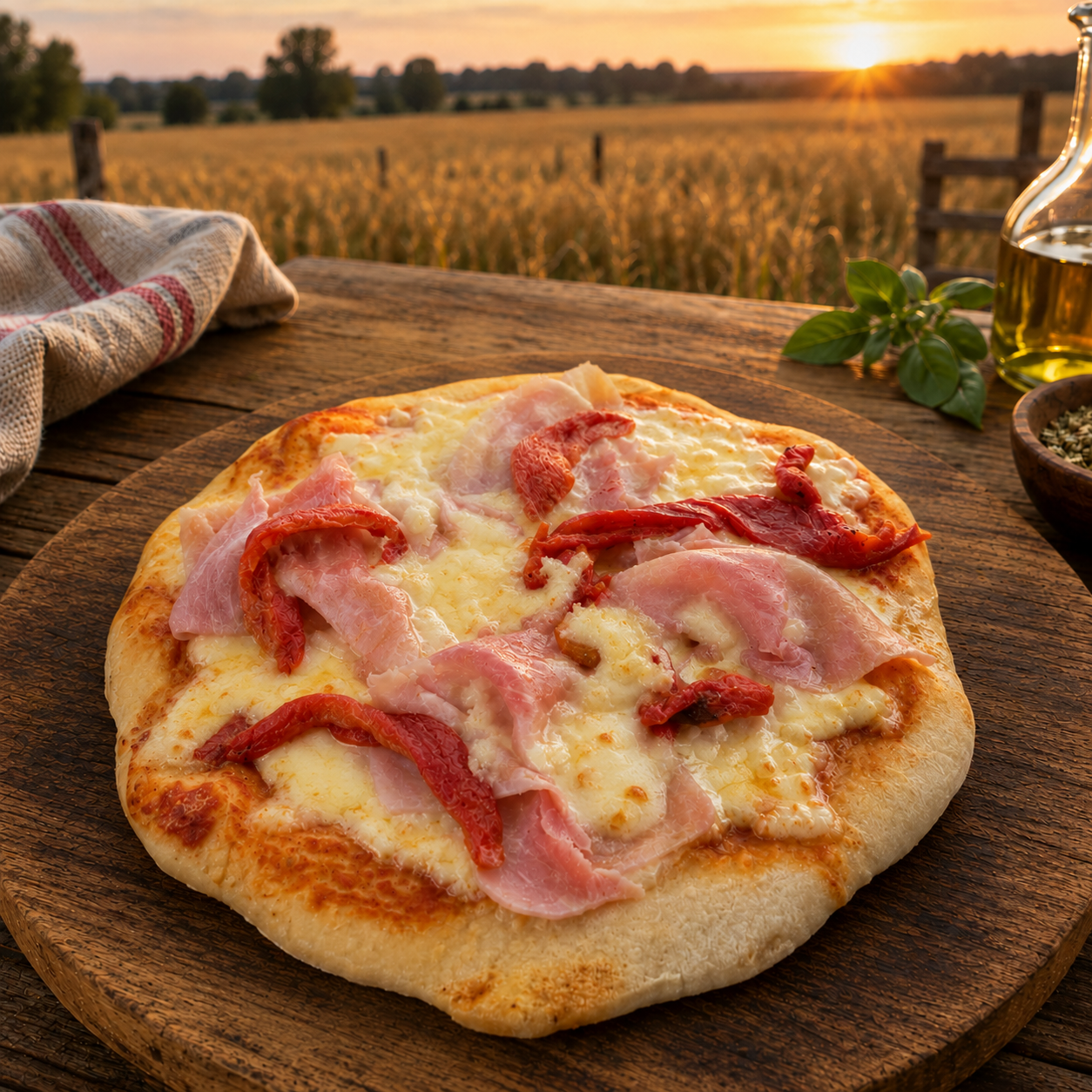 Pizza Especial Estilo Napolitano de Masa Madre con Harina Orgánica