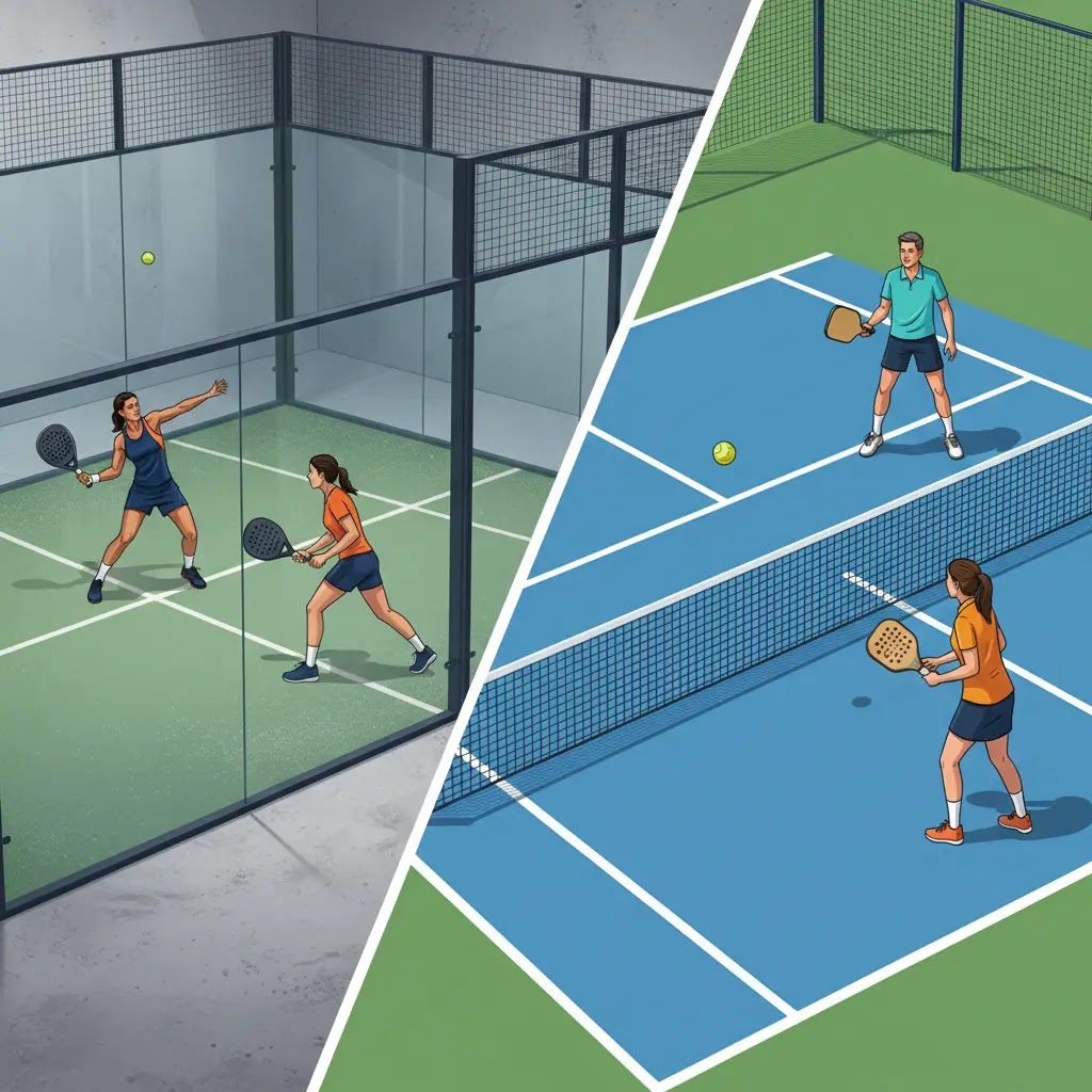 Apa bedanya padel sama pickleball