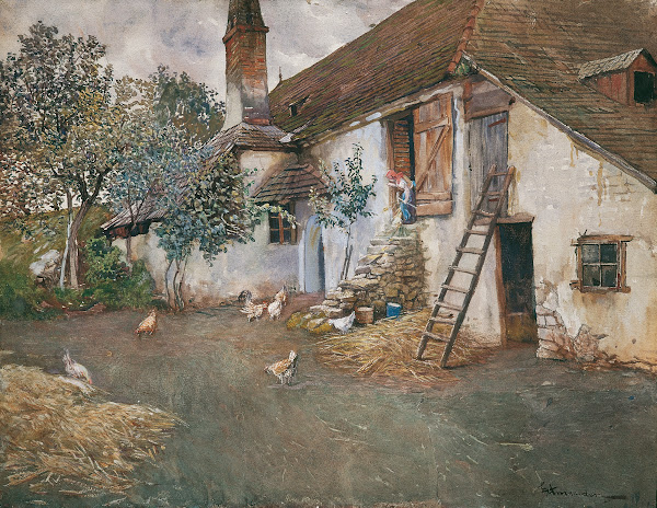 Bauernhof in Niederösterreich 1914