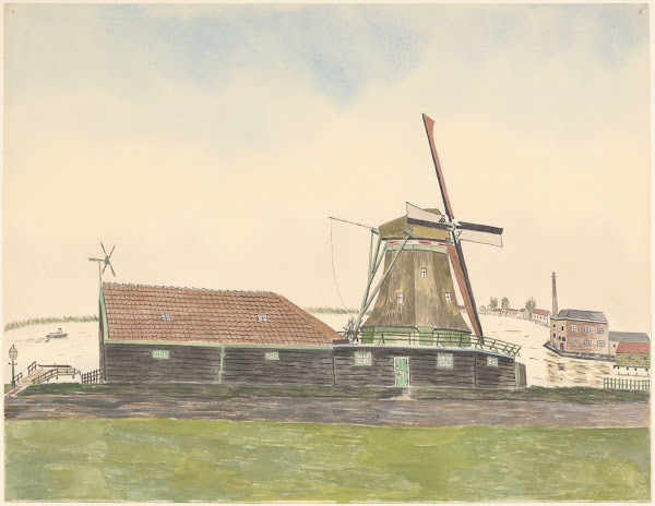 erfmolen De Beer of De Jonge Beer aan de Wormerdijk buitendijks naast het Zuider