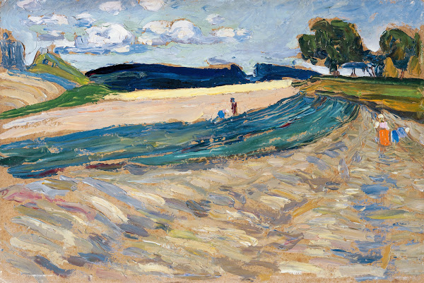 Landscape with a yellow field 1905