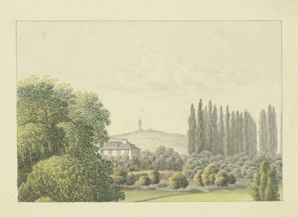 Ansicht des väterlichen Hauses von Ferdinand Fellner in Frankfurt am Main