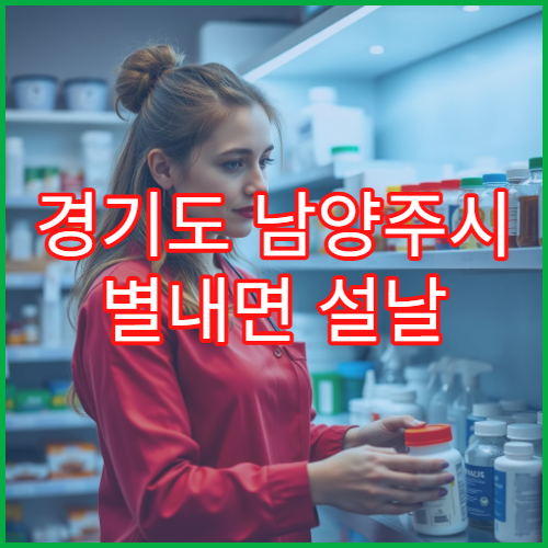 경기도 남양주시 별내면 설날 연휴 당직 약국 찾는 방법과 영업 시간