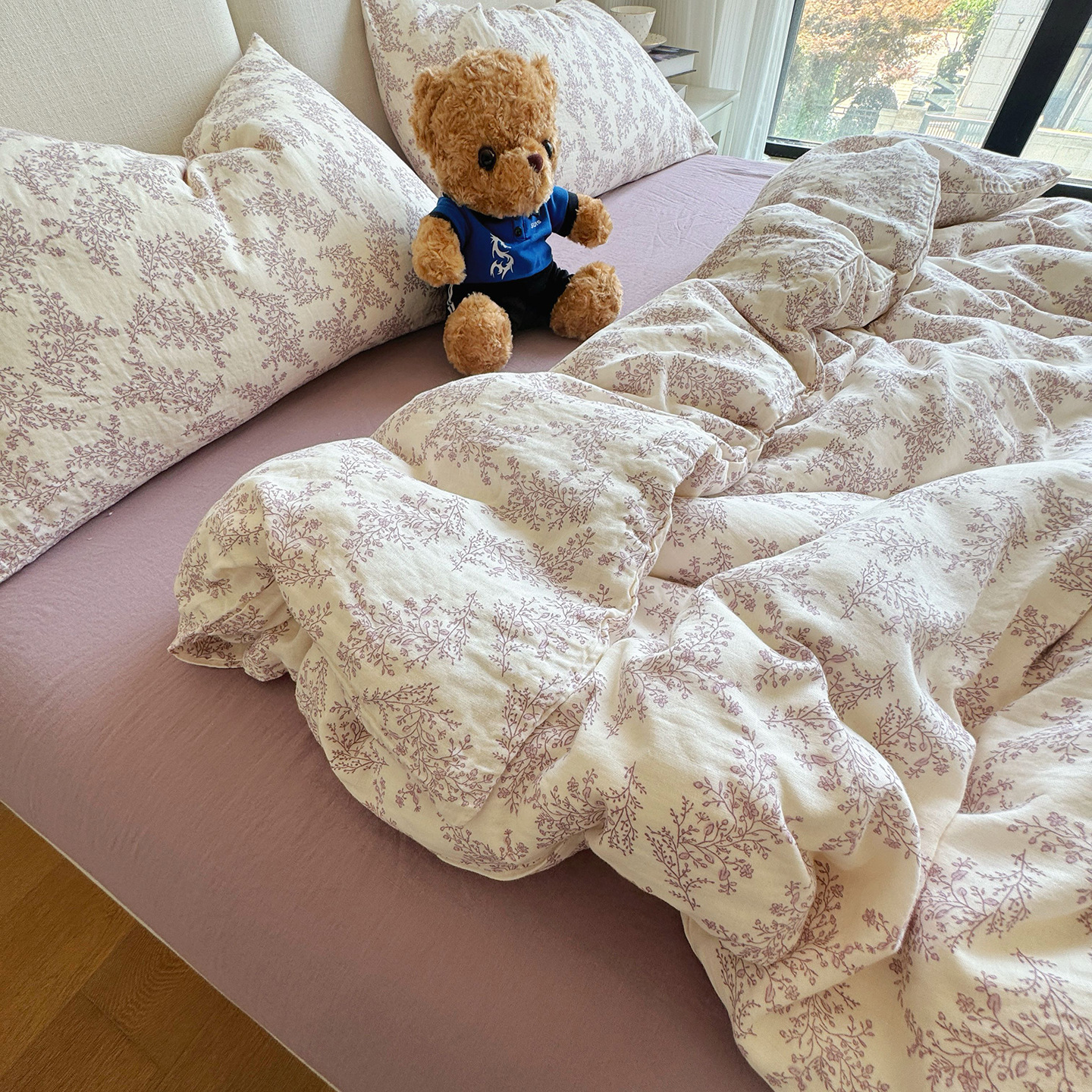 Cotton muslin bedding, 100% cotton