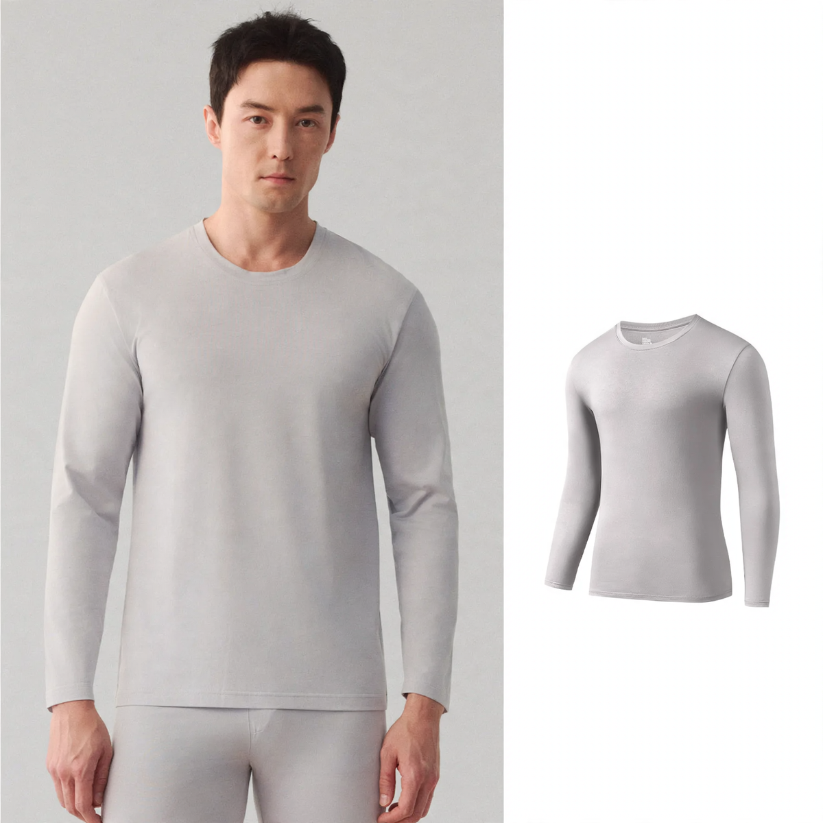 Men's Thermal Underwear Set, Modal, Round Neck