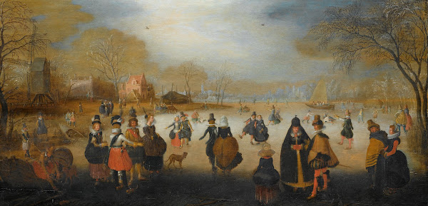 Winter Landscape with Skaters c 1615   c 1620