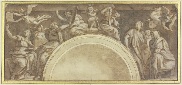 Kopie der Sibyllen des Raffael in S Maria della Pace in Rom 1514