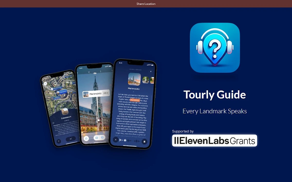 Captura de Tourly Immersive Audio Guide