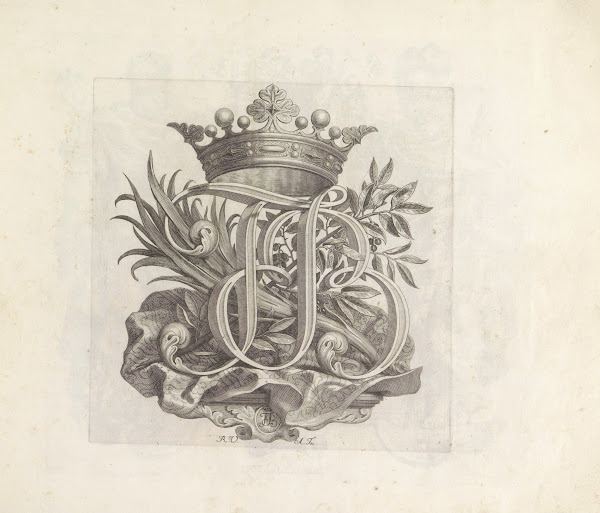 Gekroonde initialen JFB 1673 1743