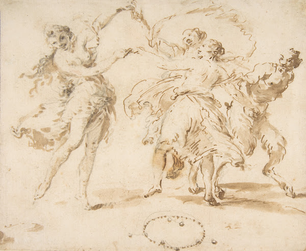 Three Dancing Nymphs and a Satyr 170288