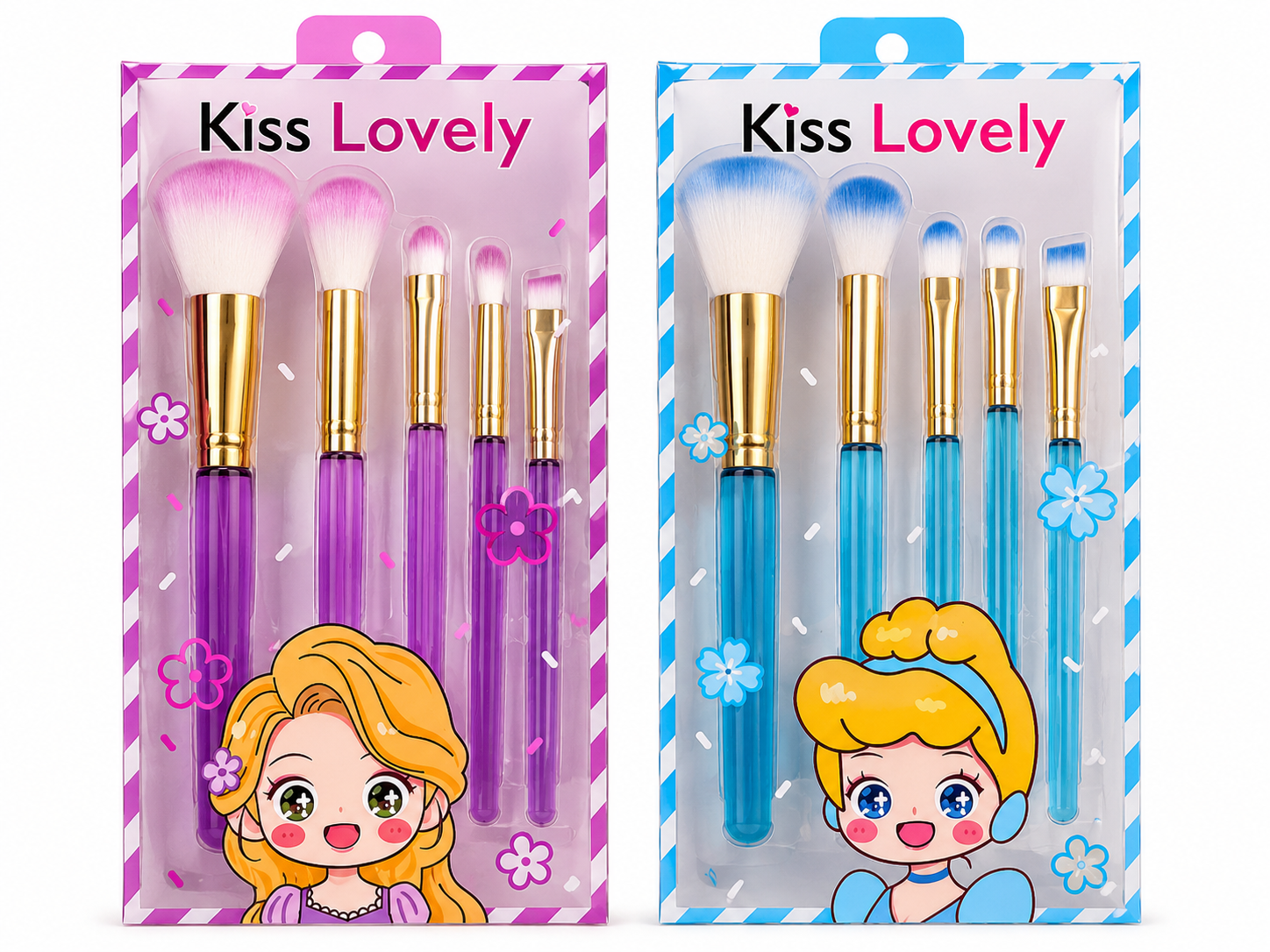 Kiss Lovely Makeup Brush Set (5 piezas)