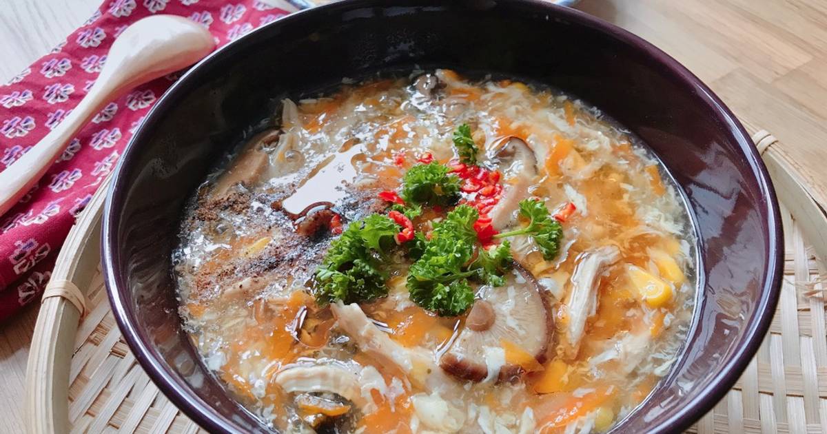 Súp Gà Nấm Rau Củ (Soupe De Poulet Aux Champignons & Légumes)
