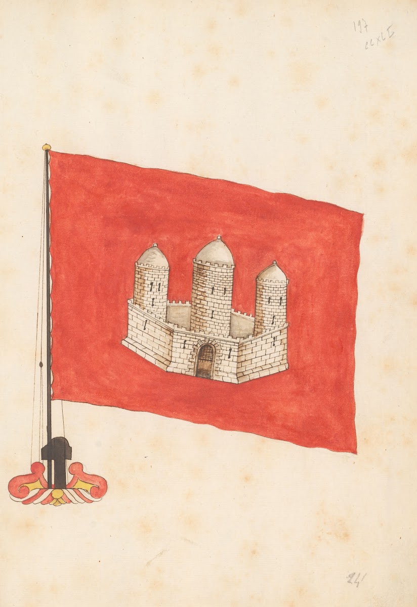 Flag of Hamburg 1667 1670