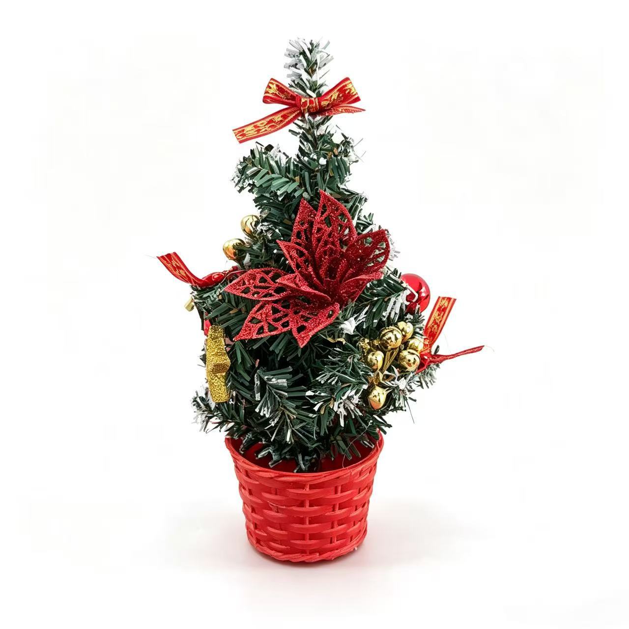 Mini Christmas Tree with LED Lighting, 20 cm