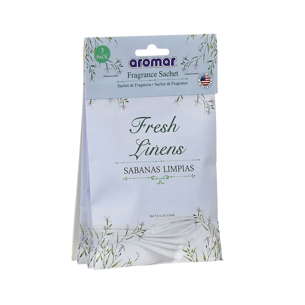 Sobres aromatizantes Aromar™ aroma sábanas limpias, 3 piezas