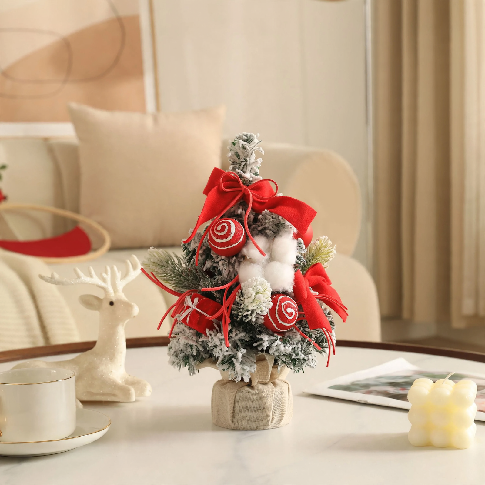 Mini-Weihnachtsbaum-Tischdekoration