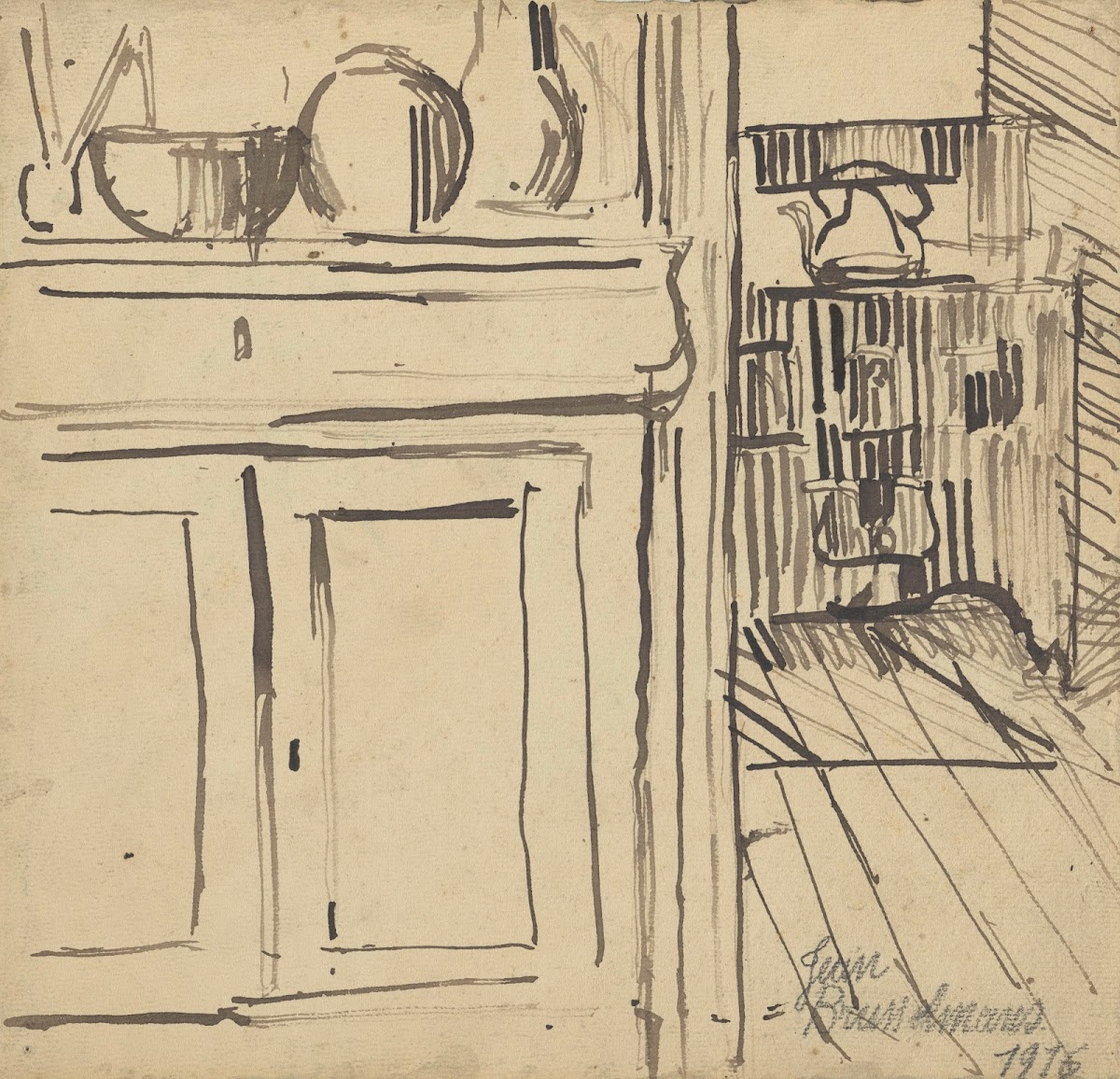 Interior of a house 1916