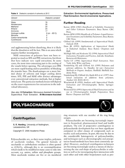 POLYSACCHARIDES-Centrifugation