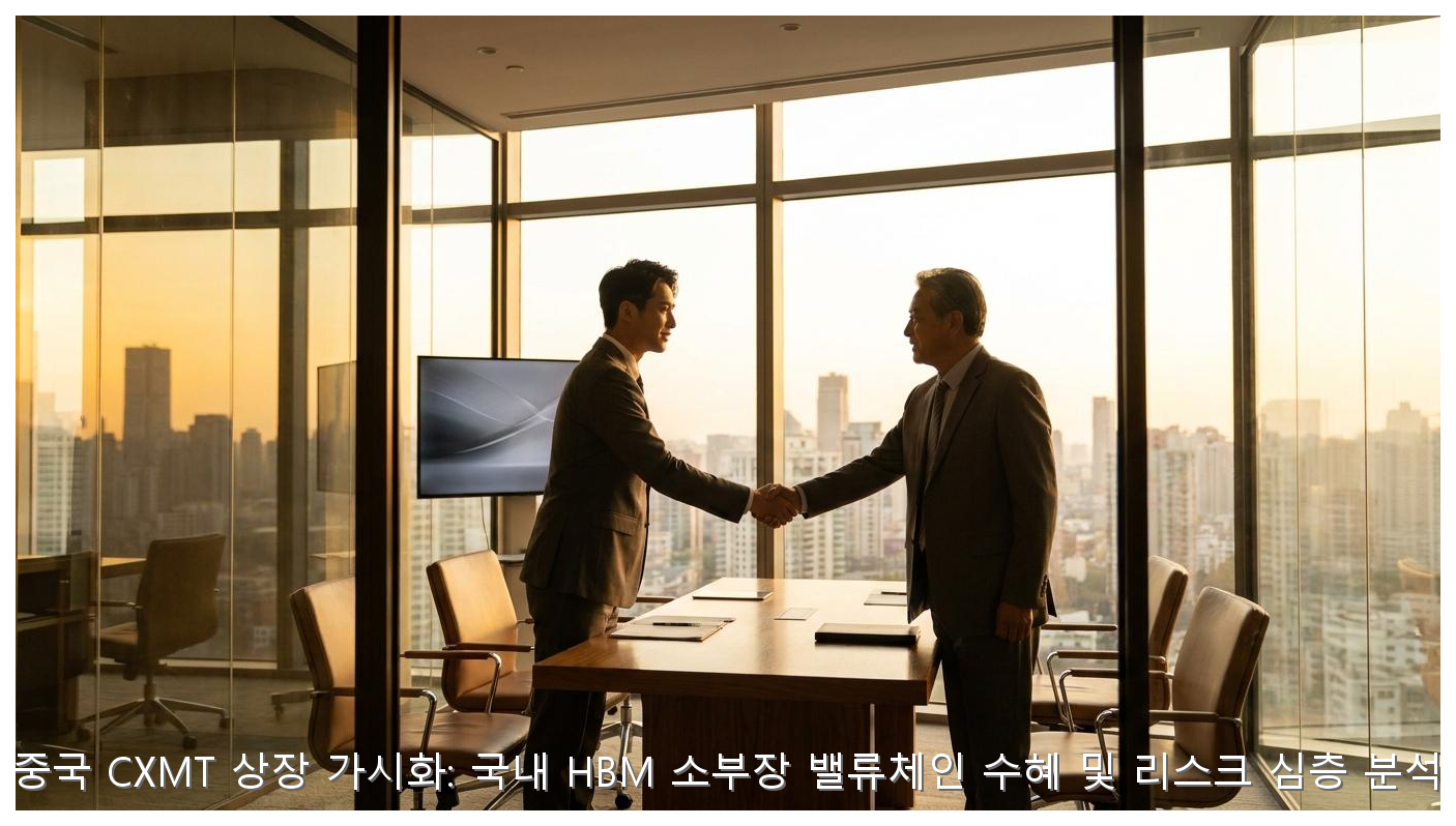 중국 CXMT 상장 가시화: 국내 HBM 소부장 밸류체인 수혜 및 리스크 심층 분석 핵심 안내 및 분석 인포그래픽 (4)