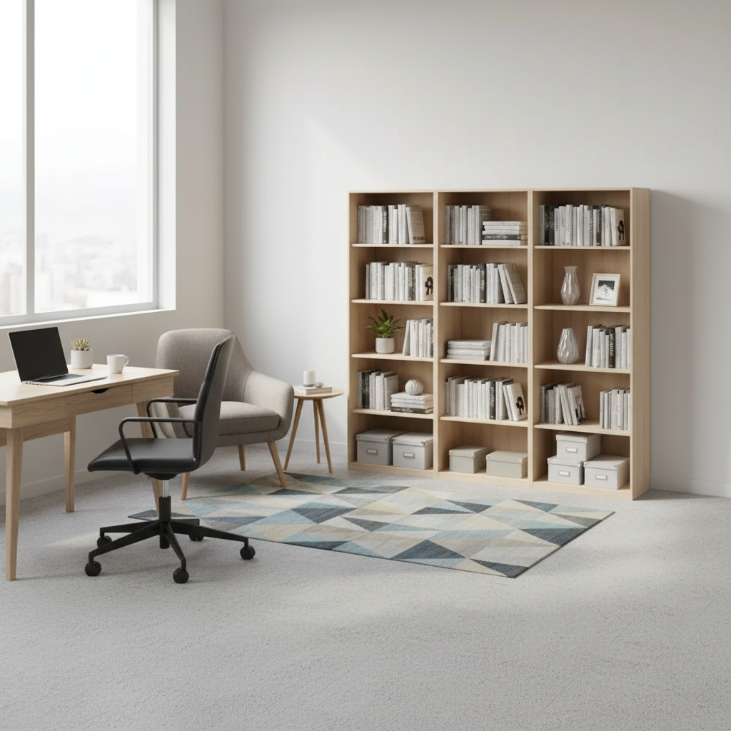 RADAR Color Full Height Large Open Shelf Cabinet